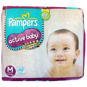 Pampers Active Baby Medium 90's