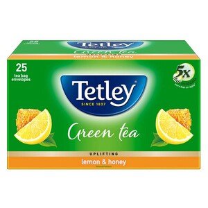 Tata Tetley Green Tea With Lemon & Honey 25 Tea Bags