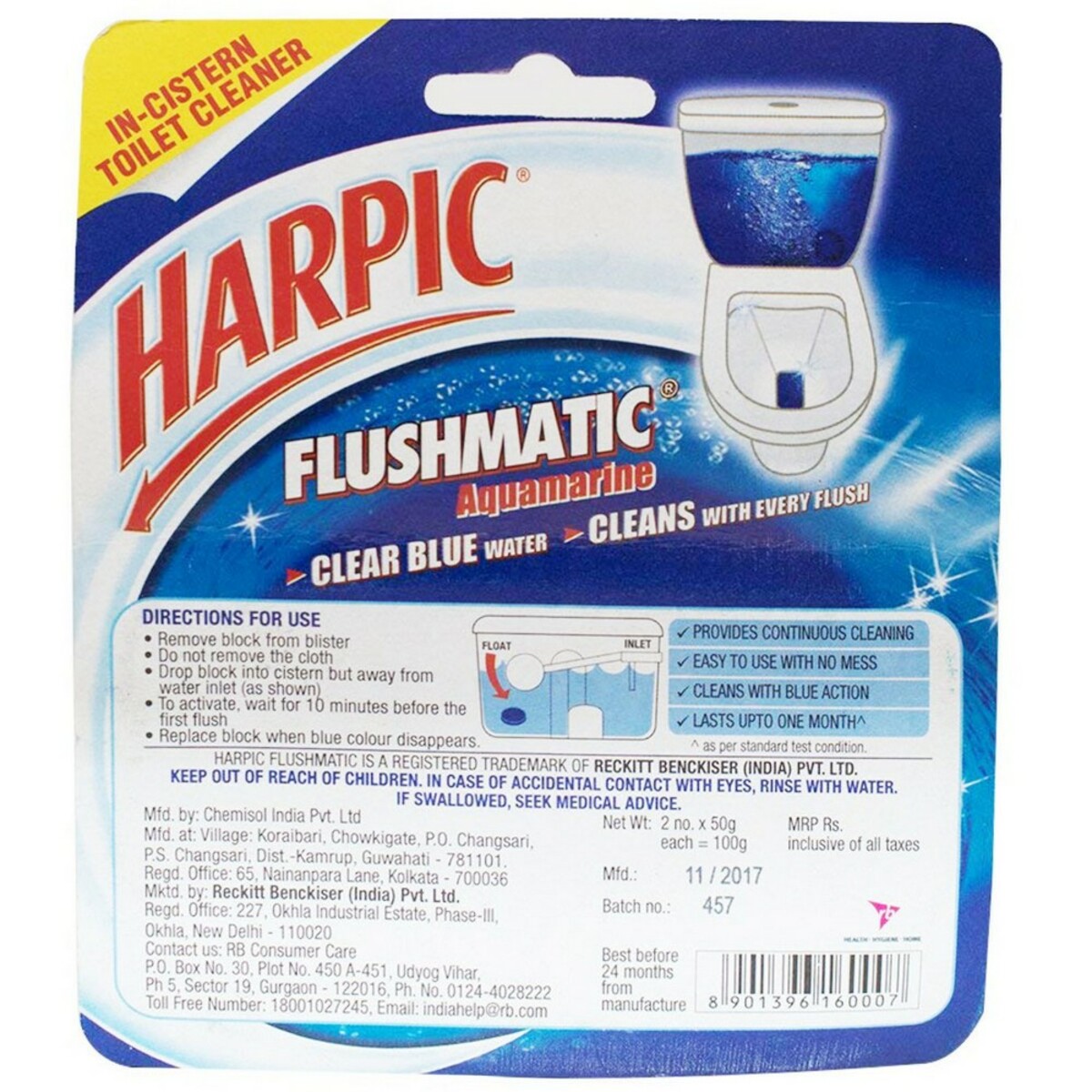 Harpic Flushmatic Blue 50g 2's
