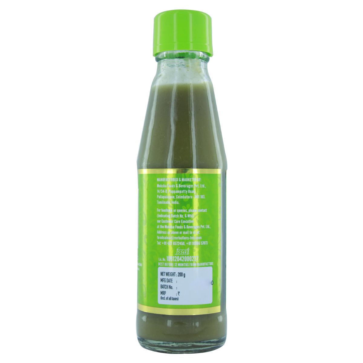 Mr.Butlers Green Chilli Sauce 200g