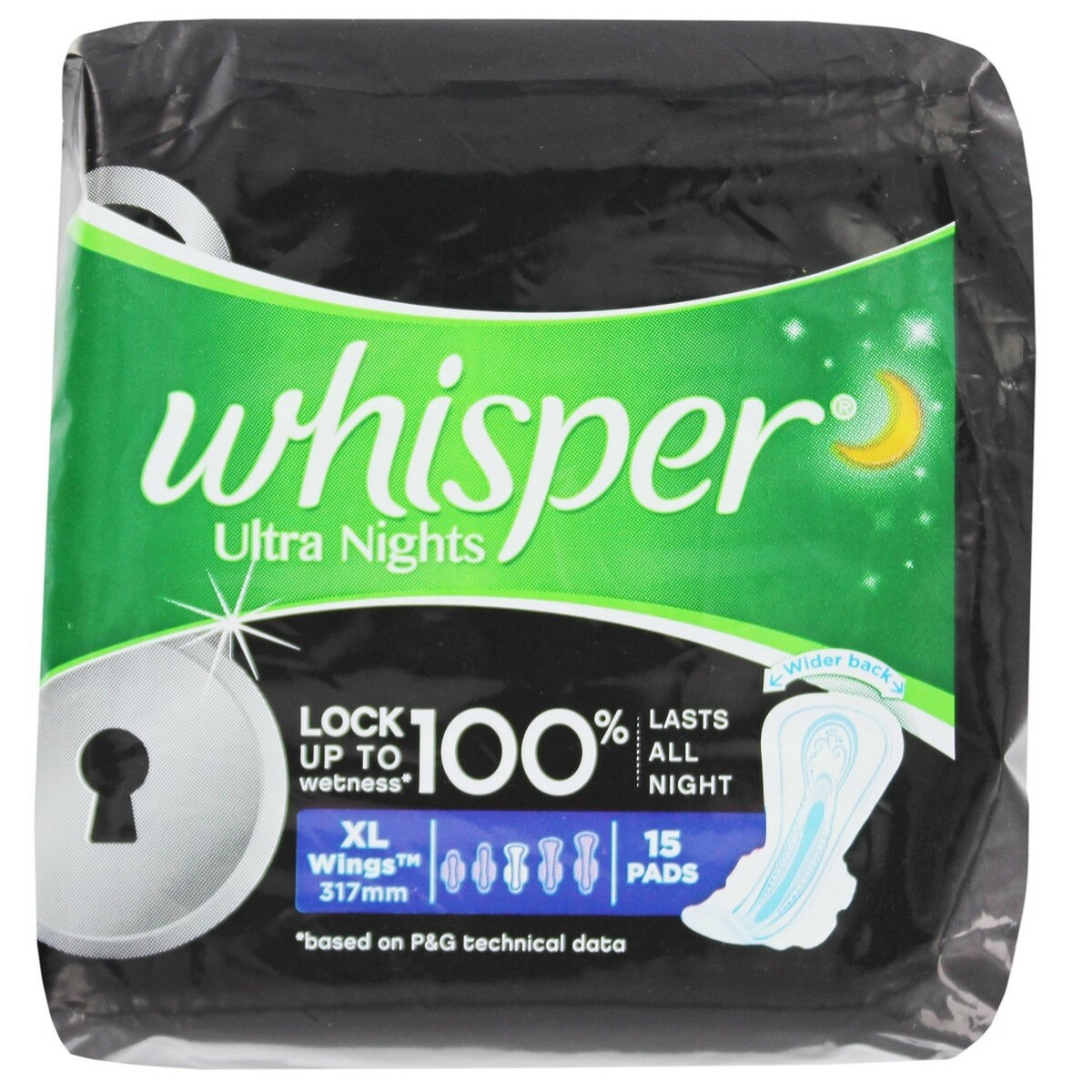 Whisper Ultra Overnights XL 15's