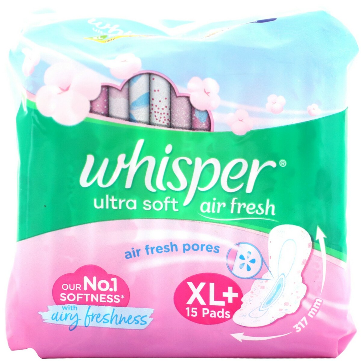 Whisper Ultra Soft XL+15's