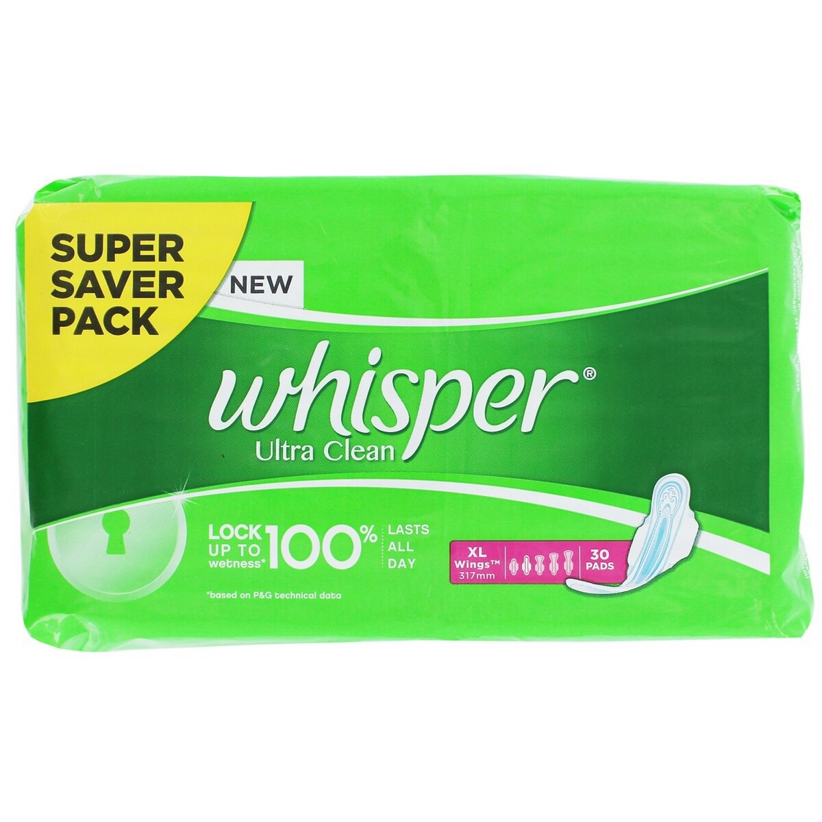 Whisper Ultra Clean XL 30's