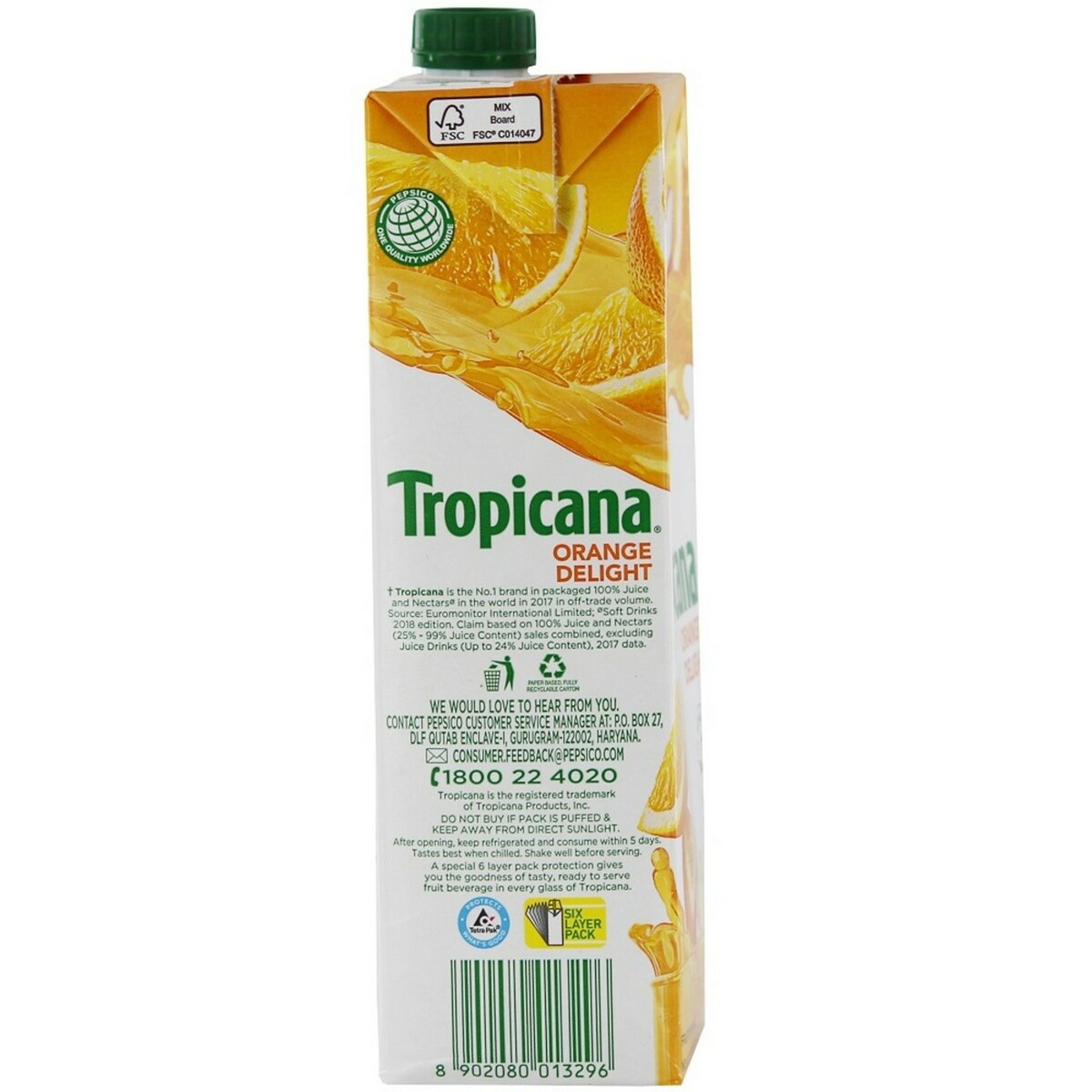 Tropicana Fruit Juice Orange Delight 1 Litre