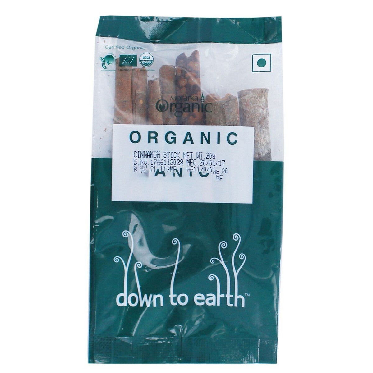 Down to Earth Organic Cinnamon Stick 20g