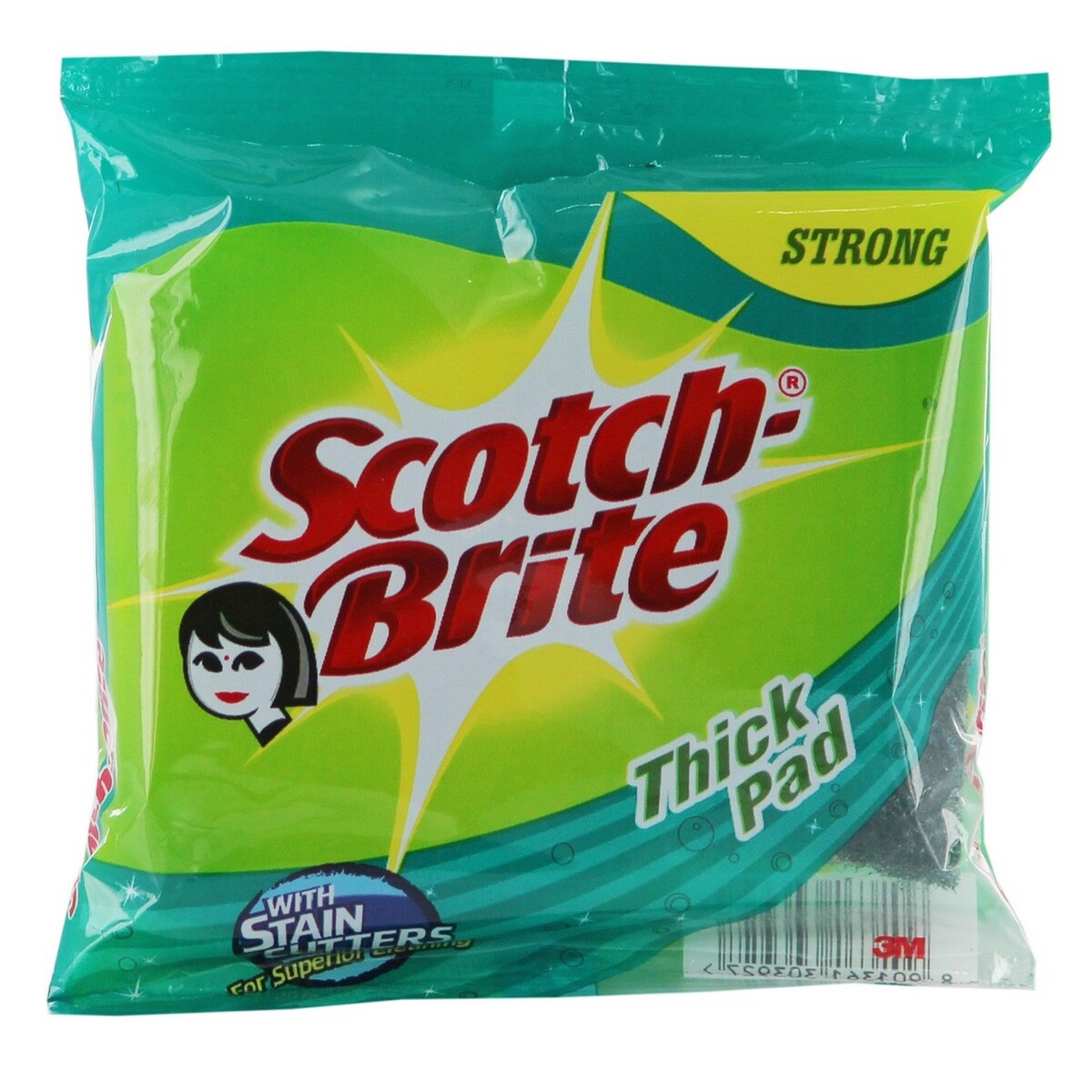 Scotch Brite Thick Scrub Pad 7.5 x 10 cm 1 Unit