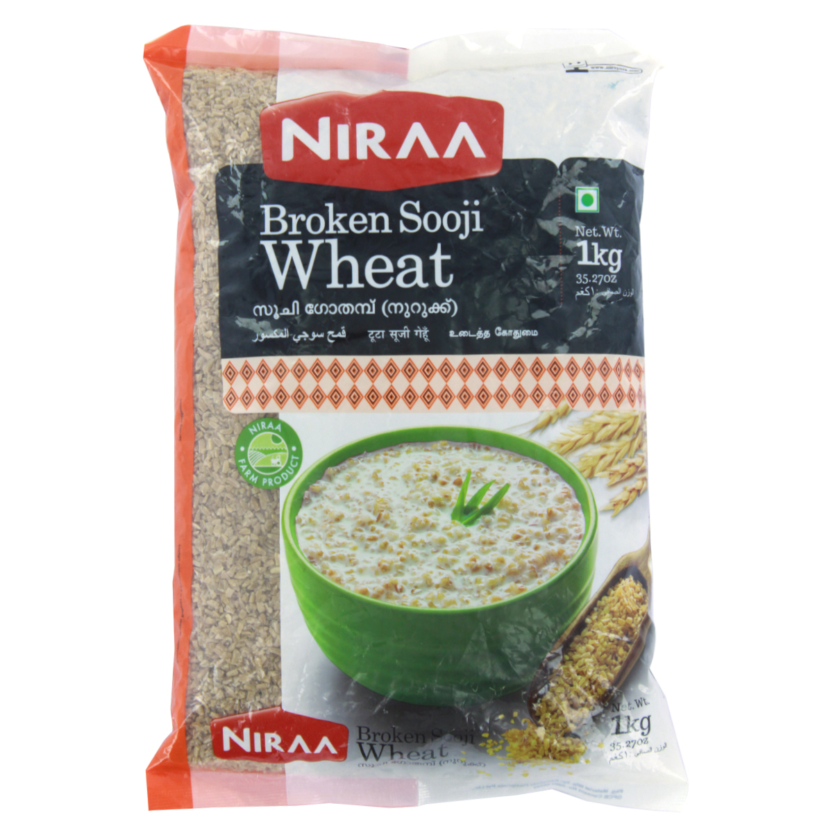 Niraa Broken Sooji Wheat 1kg
