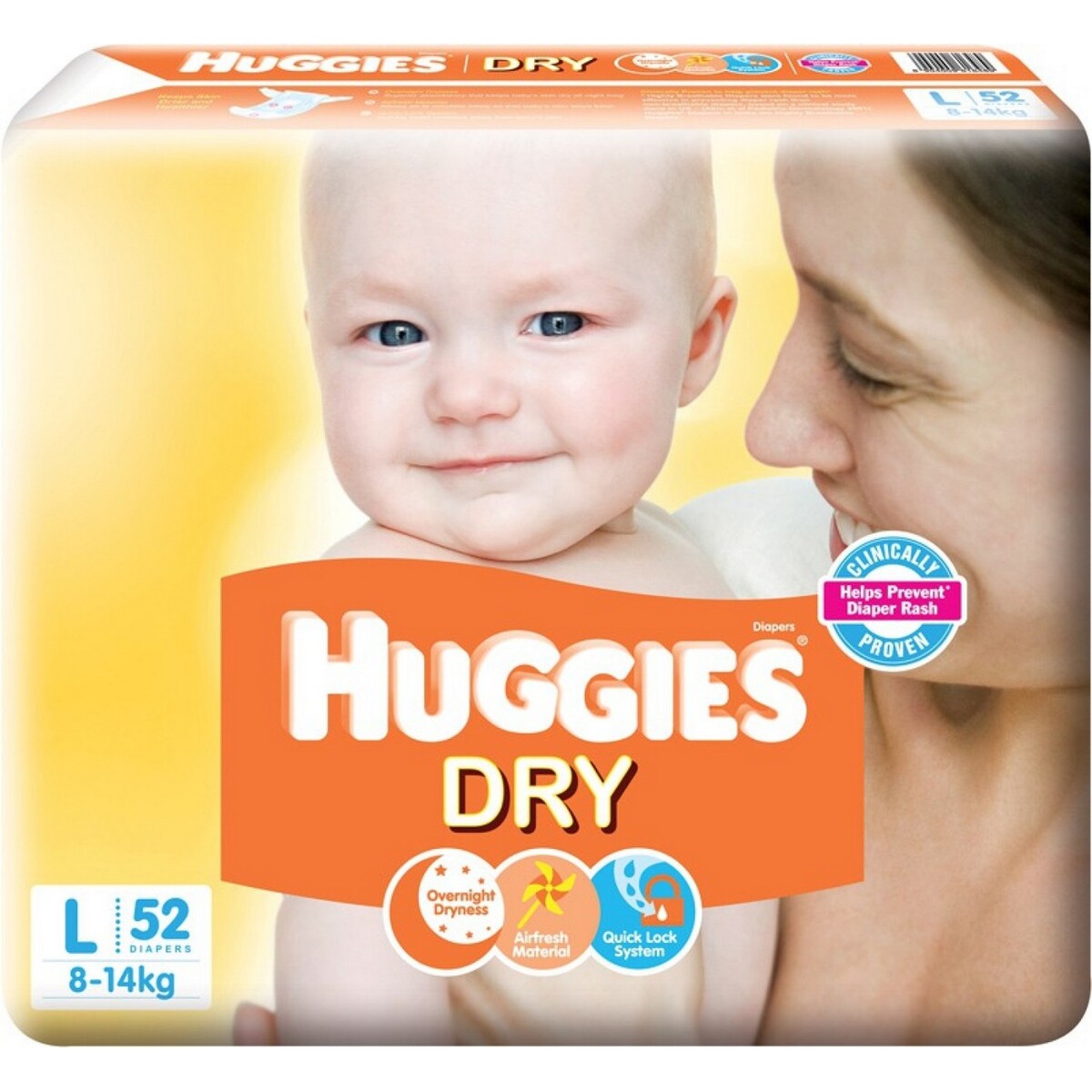 Huggies Dry Large 52's