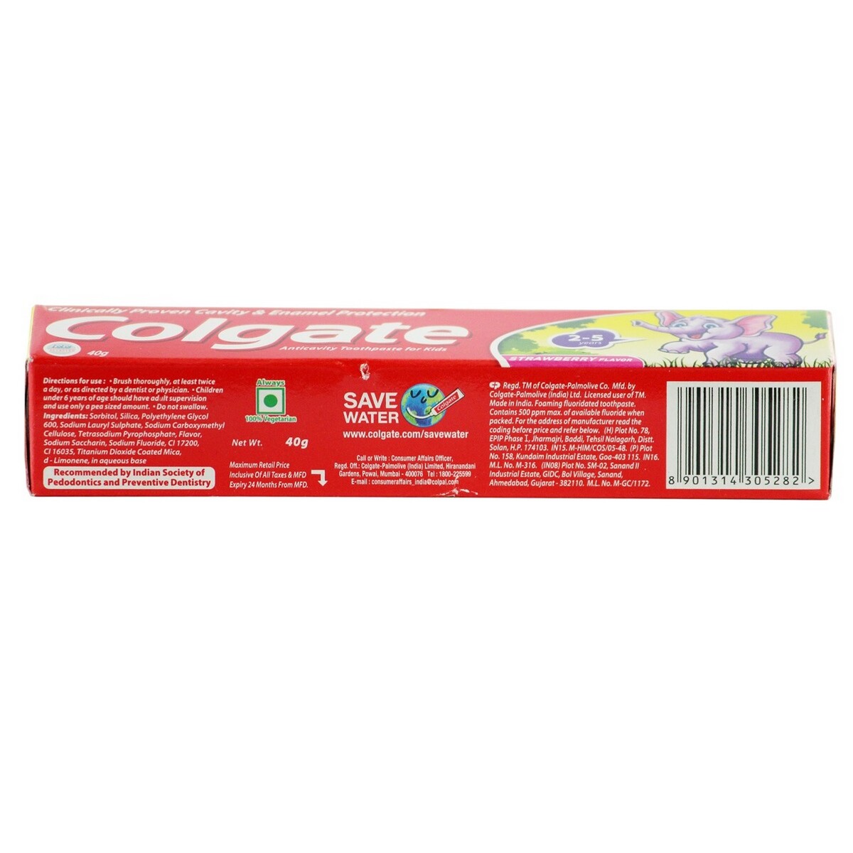 Colgate Toothpaste Kids Strawberry 40g