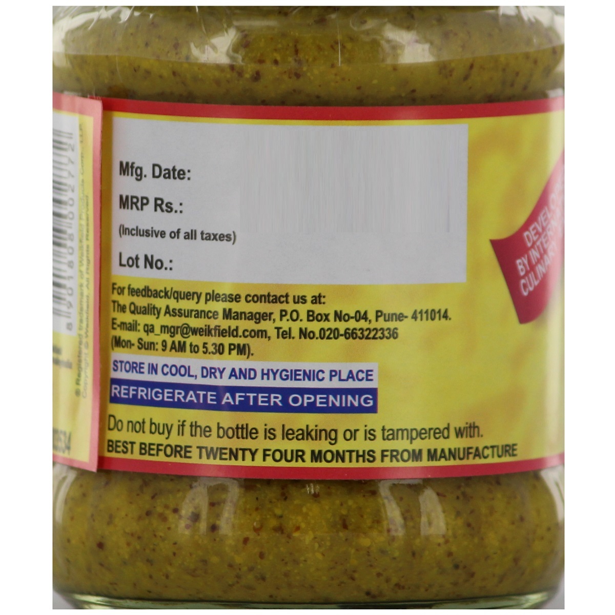 Weikfield Sauce Mustard 225g