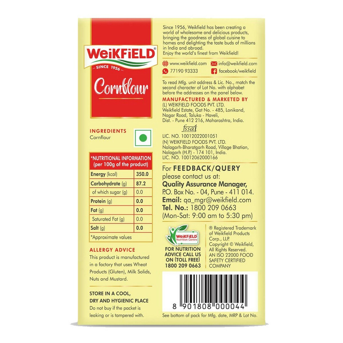 WeikField Corn Flour 100g