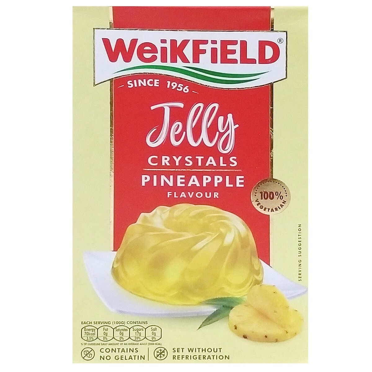 Weikfield V.Jelly Powder Pineapple 90g