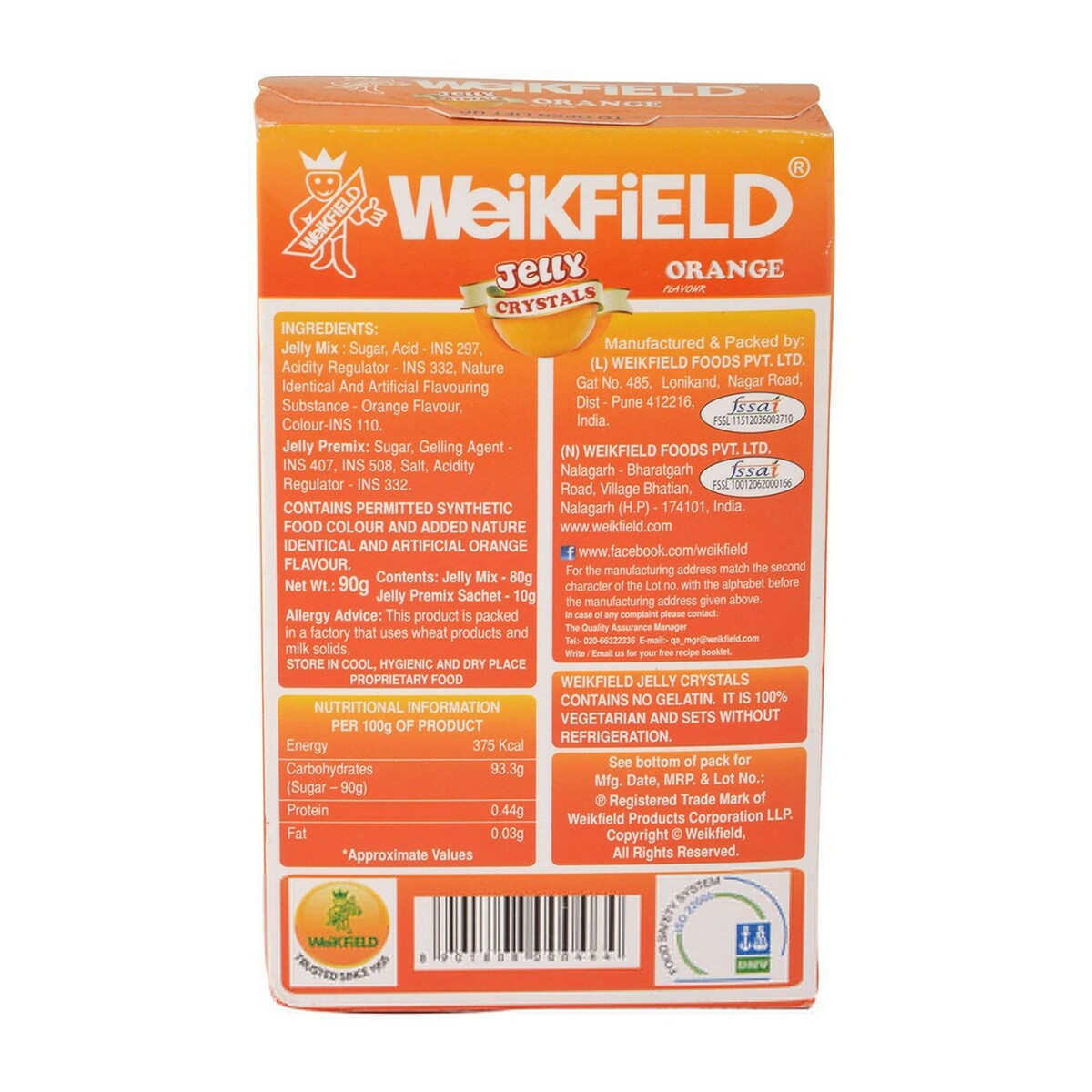 WeikField Jelly  Crystals Orange 90g