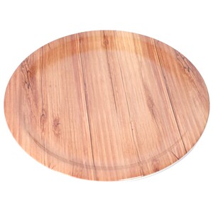 Servewell Round  Dinner Plate Teak Wood 28cm