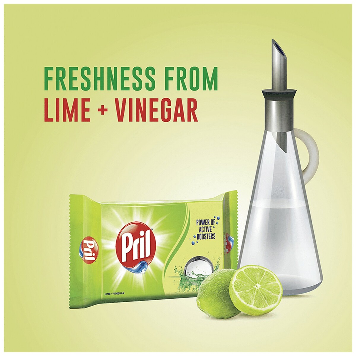 Pril Dish wash Bar Lime & Vinegar 400g