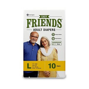 Friends Adult Diapers Large .10's