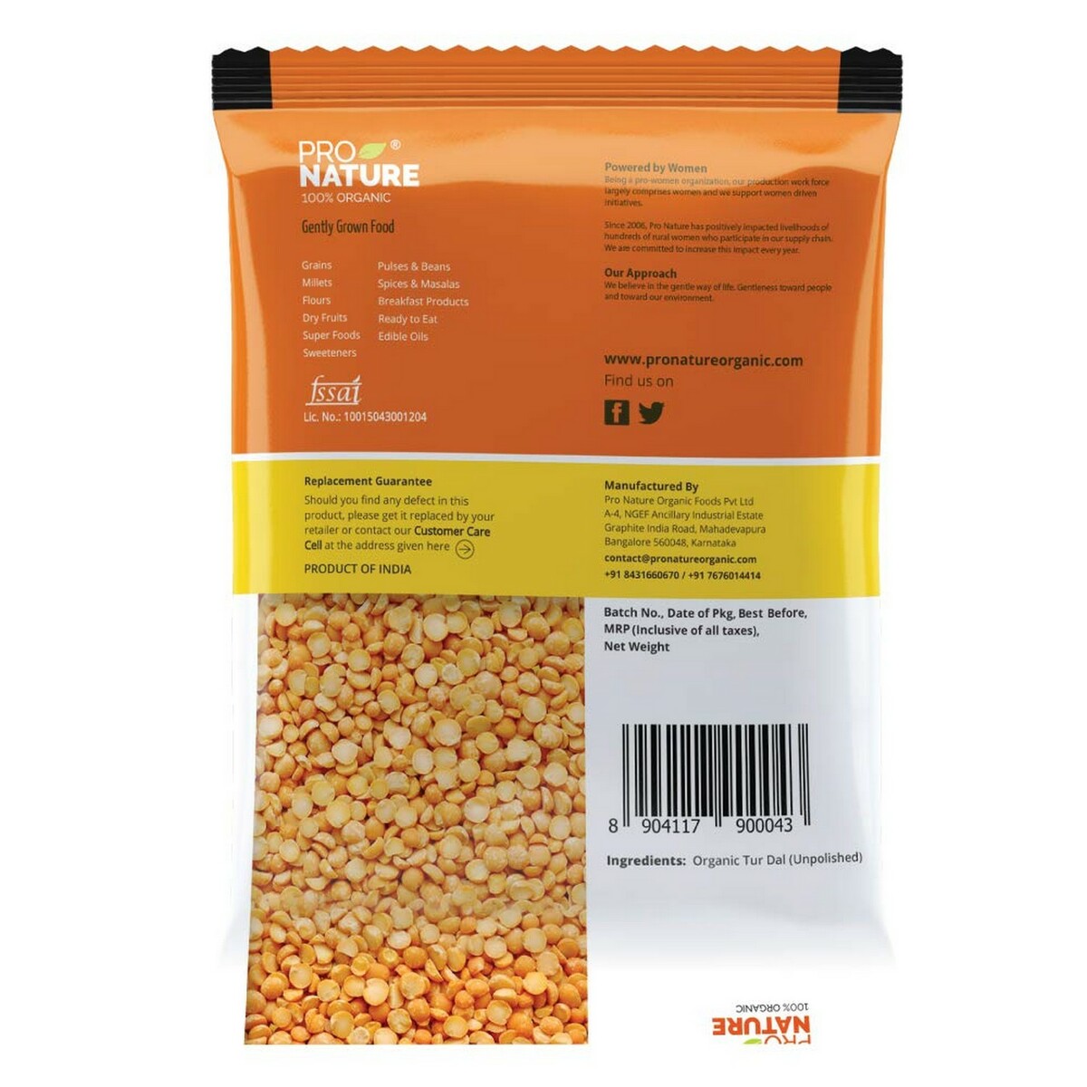 Pro Nature Toor Dal 500gm