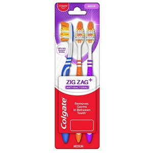 Colgate Toothbrush ZigZag Soft 2 + 1 Free Assorted Colours