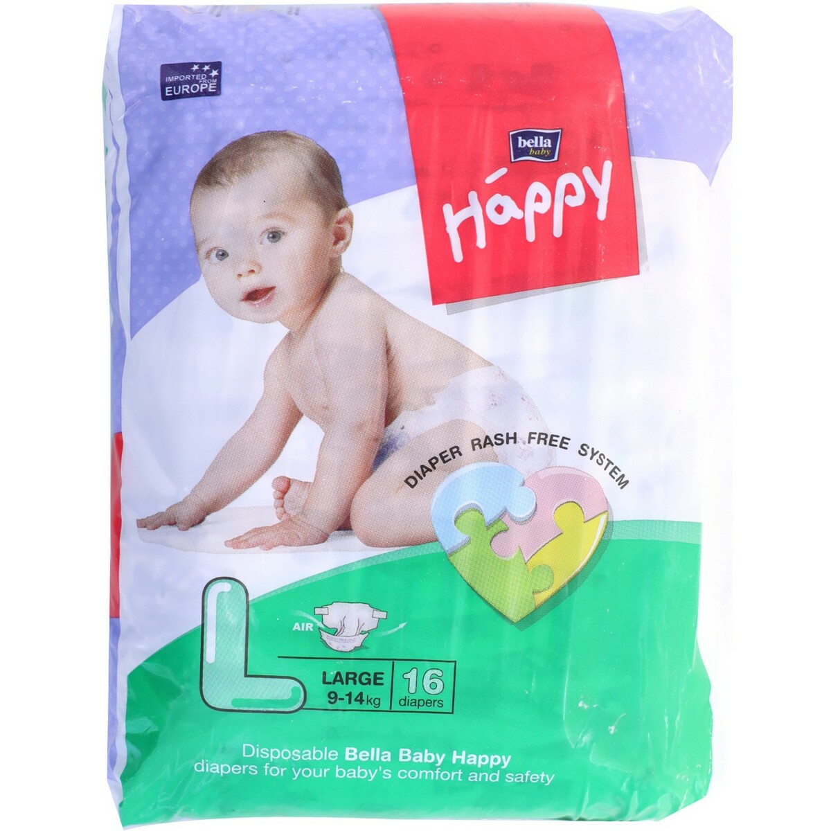 Bella Happy Baby Diaper Large 16's