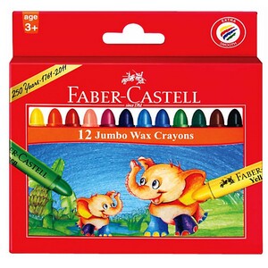 Faber Castell Wax Crayons 12 Color 120040