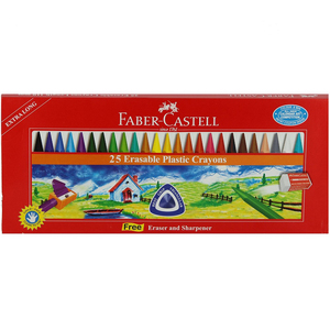 Faber Castell Erasable Crayons 25s 122725