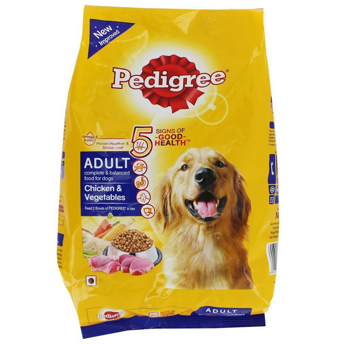 Pedigree Dog Food Adult Chicken & Vegetable 3Kg