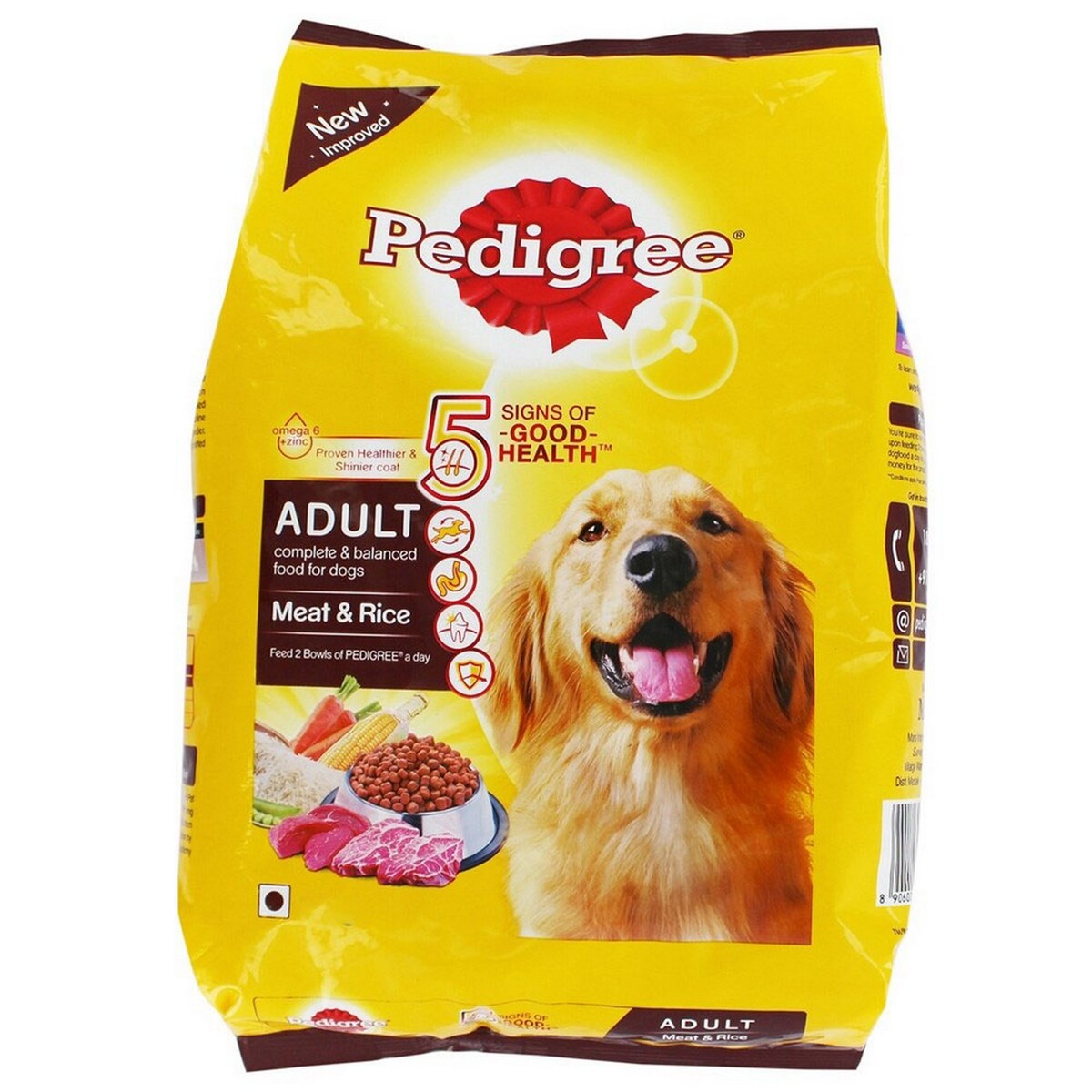 Pedigree Dog Food Adult Meat & Rice 10Kg