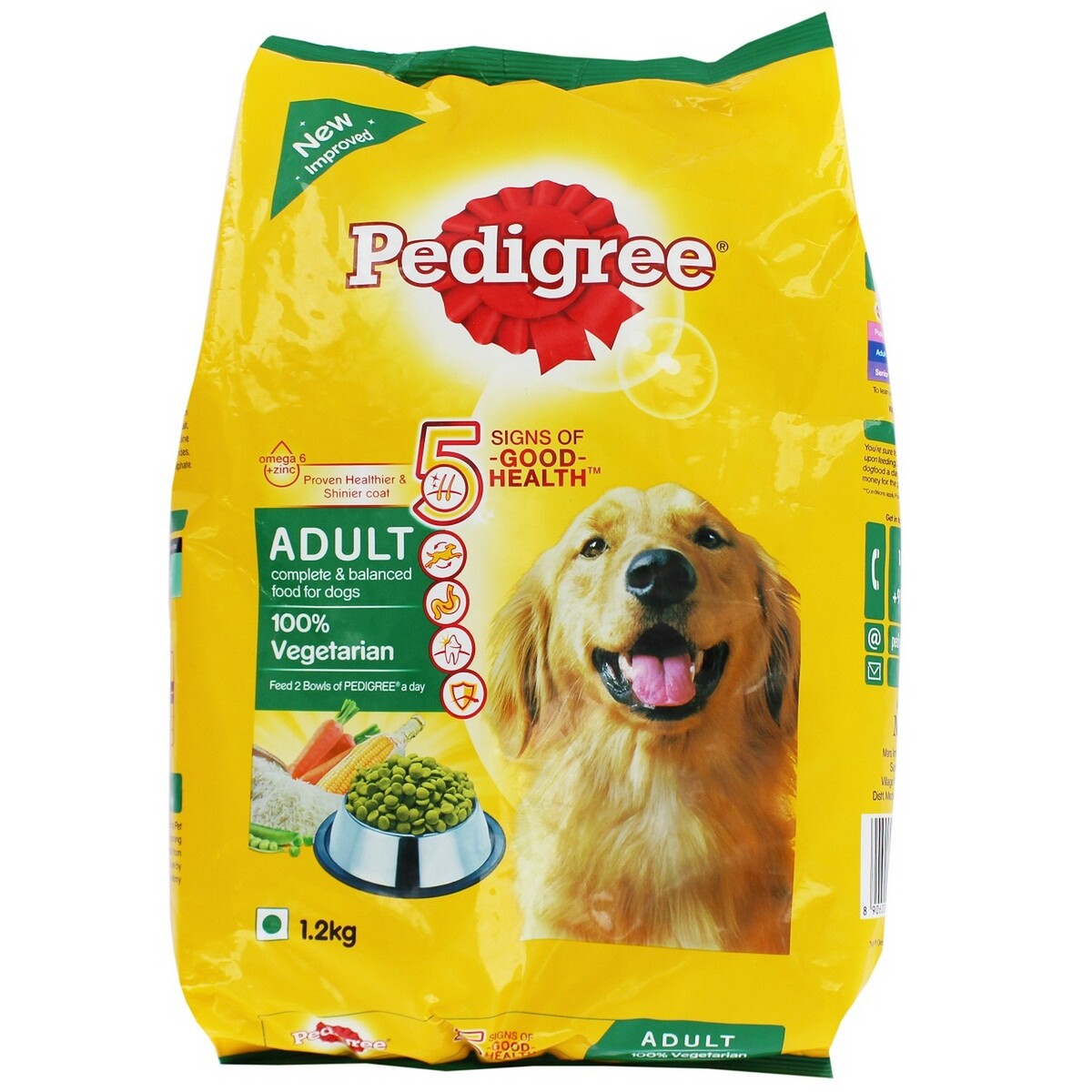 Pedigree Dog Food Adult Vegetable 1.2Kg