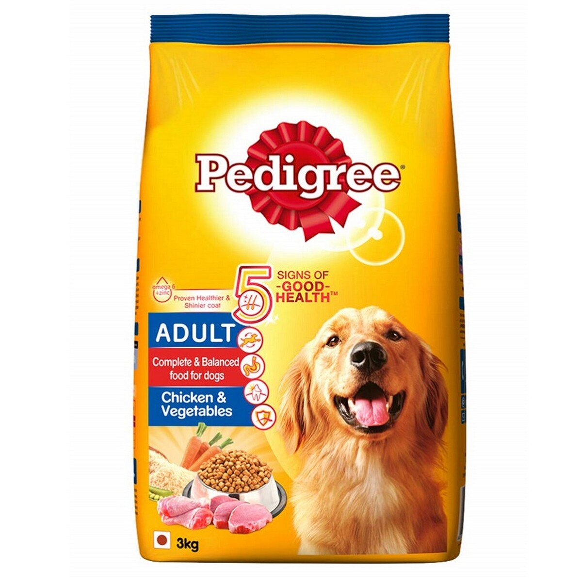 Pedigree Pet Food Adult Vegetable 3kg