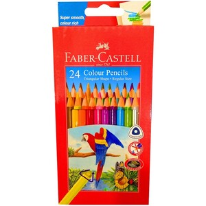 Faber Castell Triangle Colour Pencil 24Pcs 118024