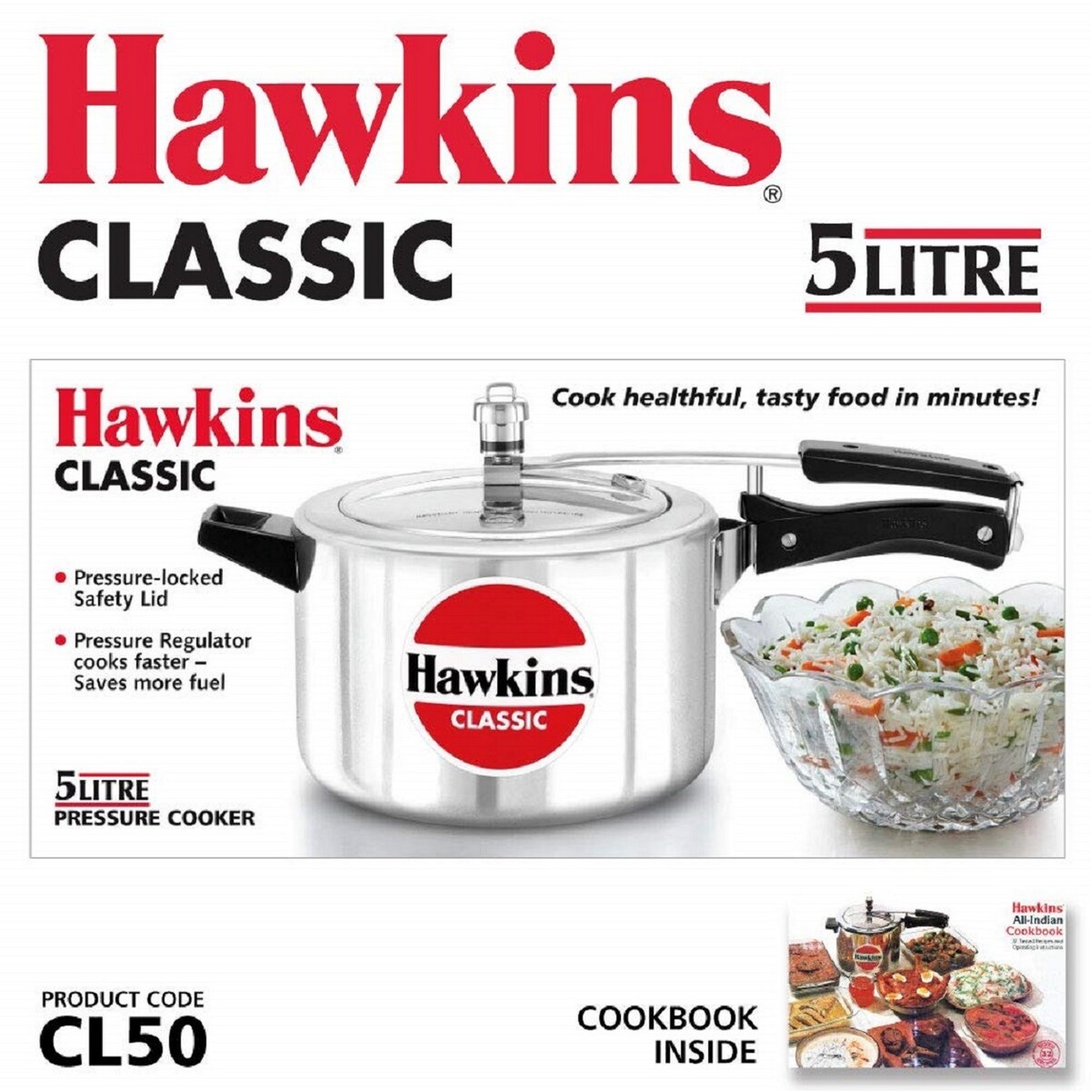 Hawkins Pressure Cooker Classic CL50 5 Ltr