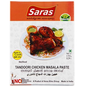 Saras Tandoori Chicken Masala Paste 150g