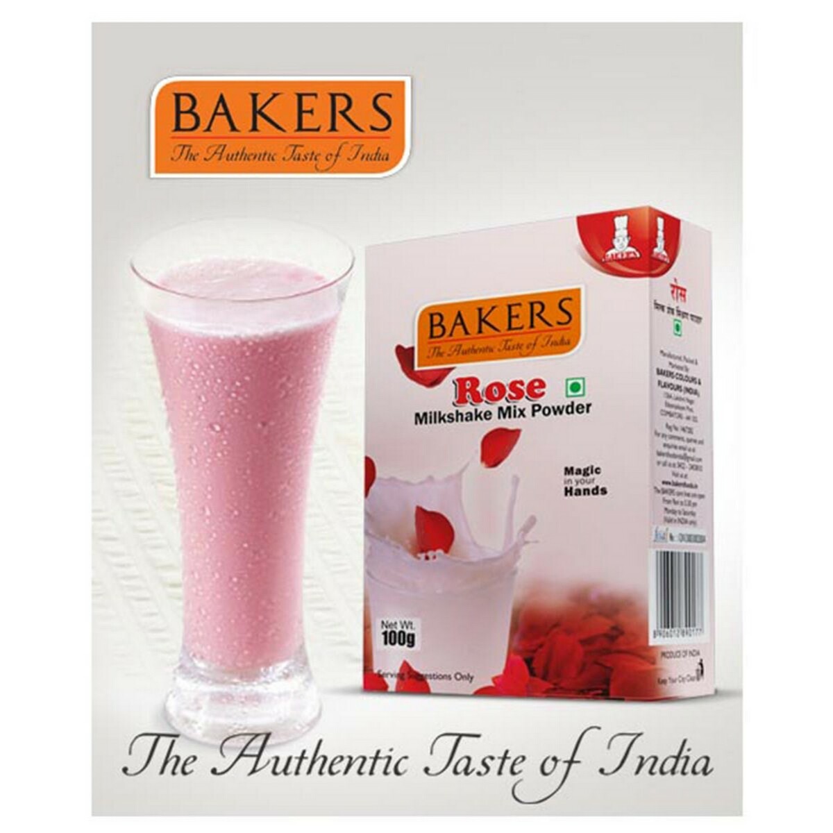 Bakers Rose Milk Shake Mix 100g