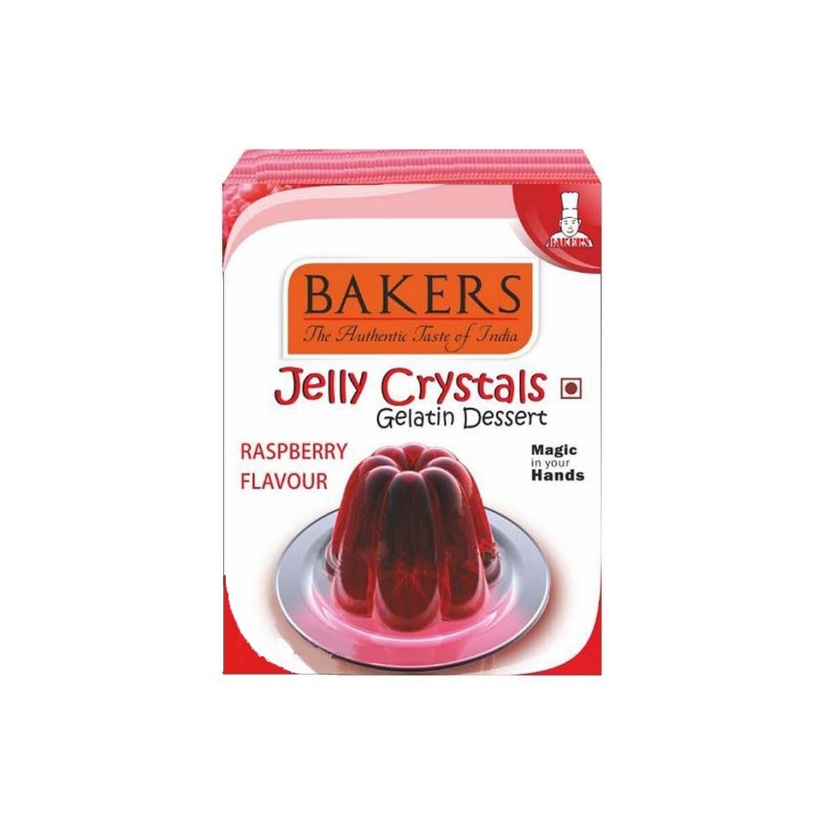 Bakers Jelly Crystal Raspberry Flavour 85g