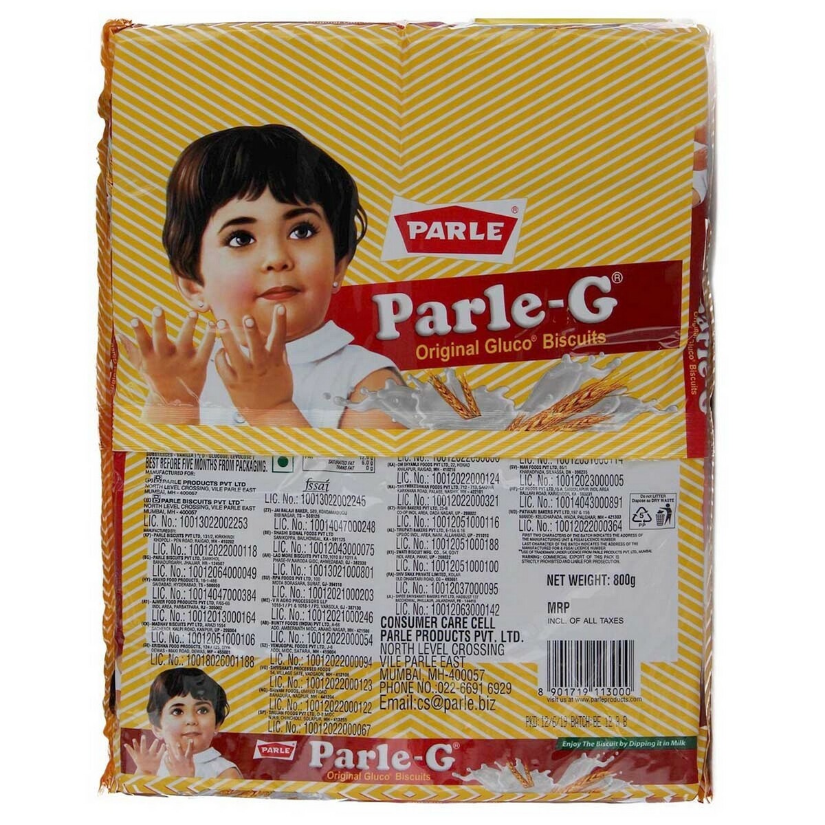 Parle-G Gluco Biscuits 800g