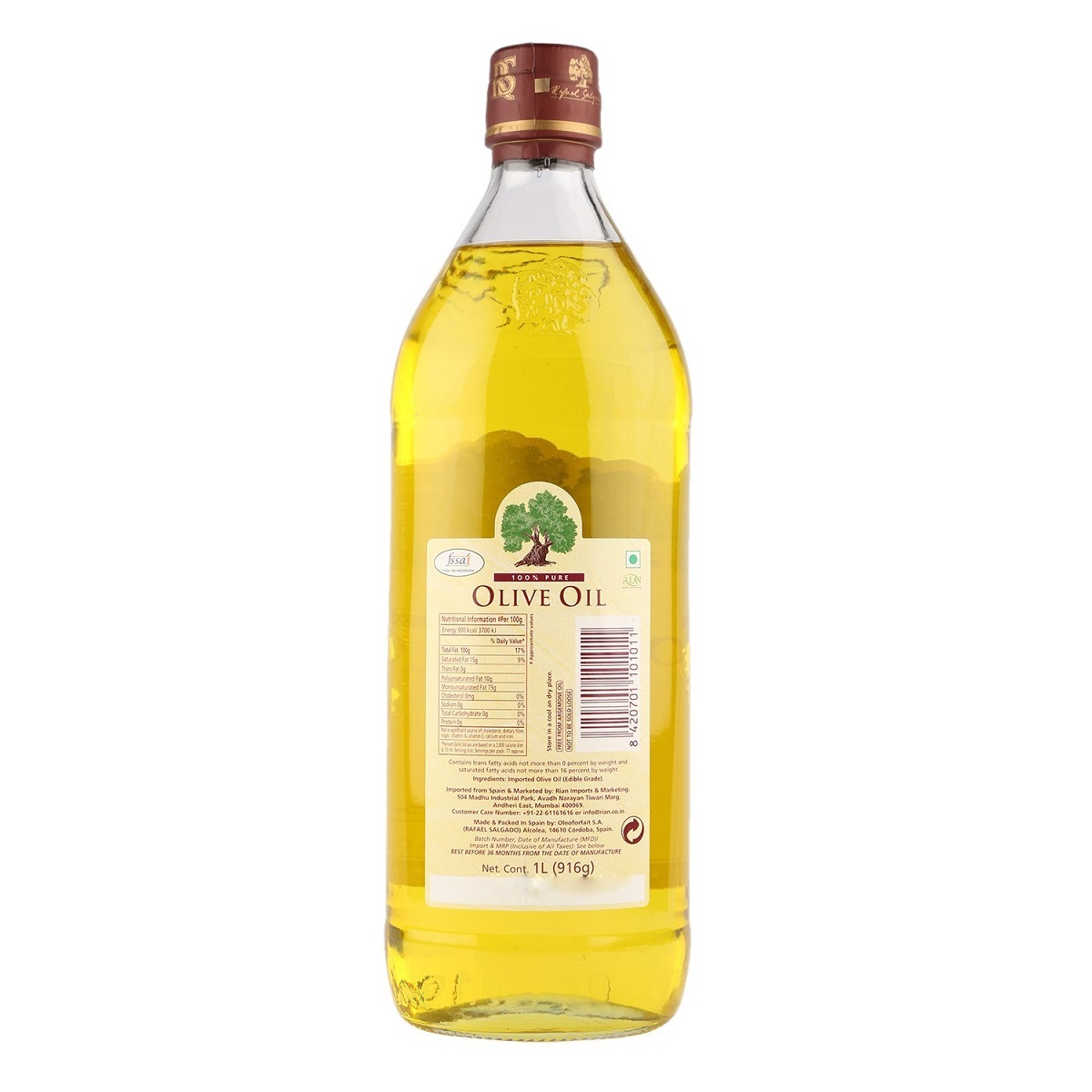 RS Olive Oil Pure Bottle 1Litre