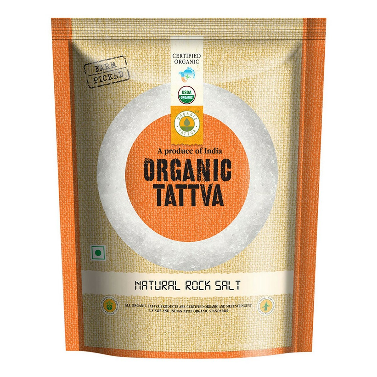 Organic Tattva Organic Natural Rock Salt 500g