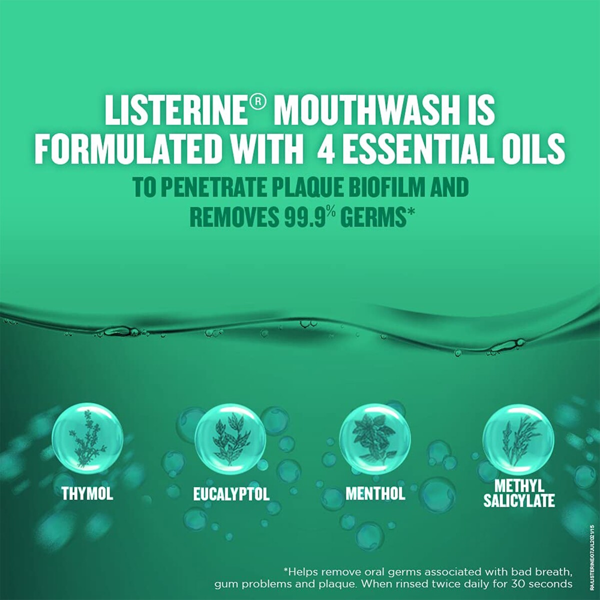 Listerine Mouthwash Fresh Burst 250ml