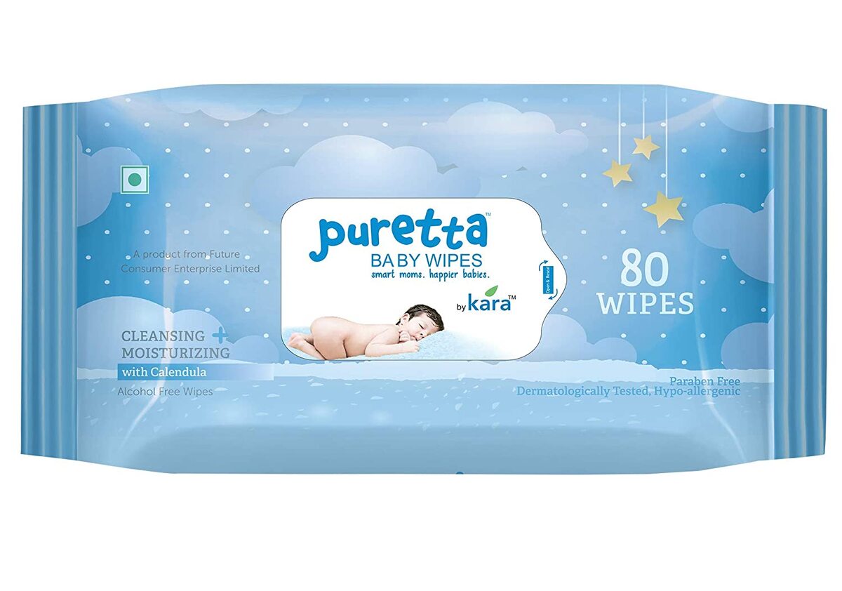 Puretta Cleaning Baby Wipes 80's