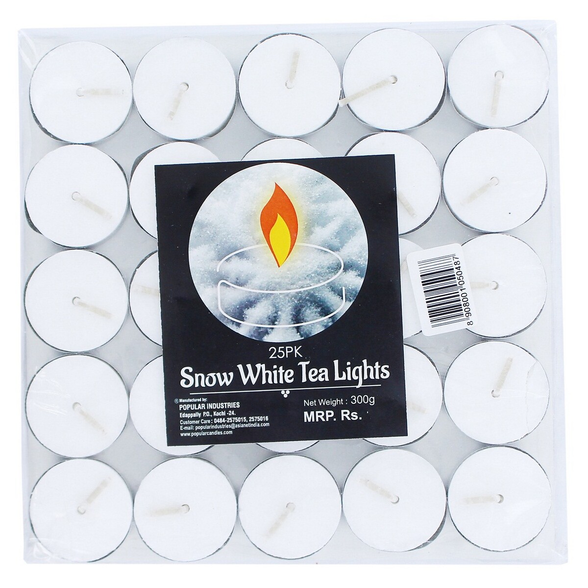 Popular Snow White Tea Lights 300g