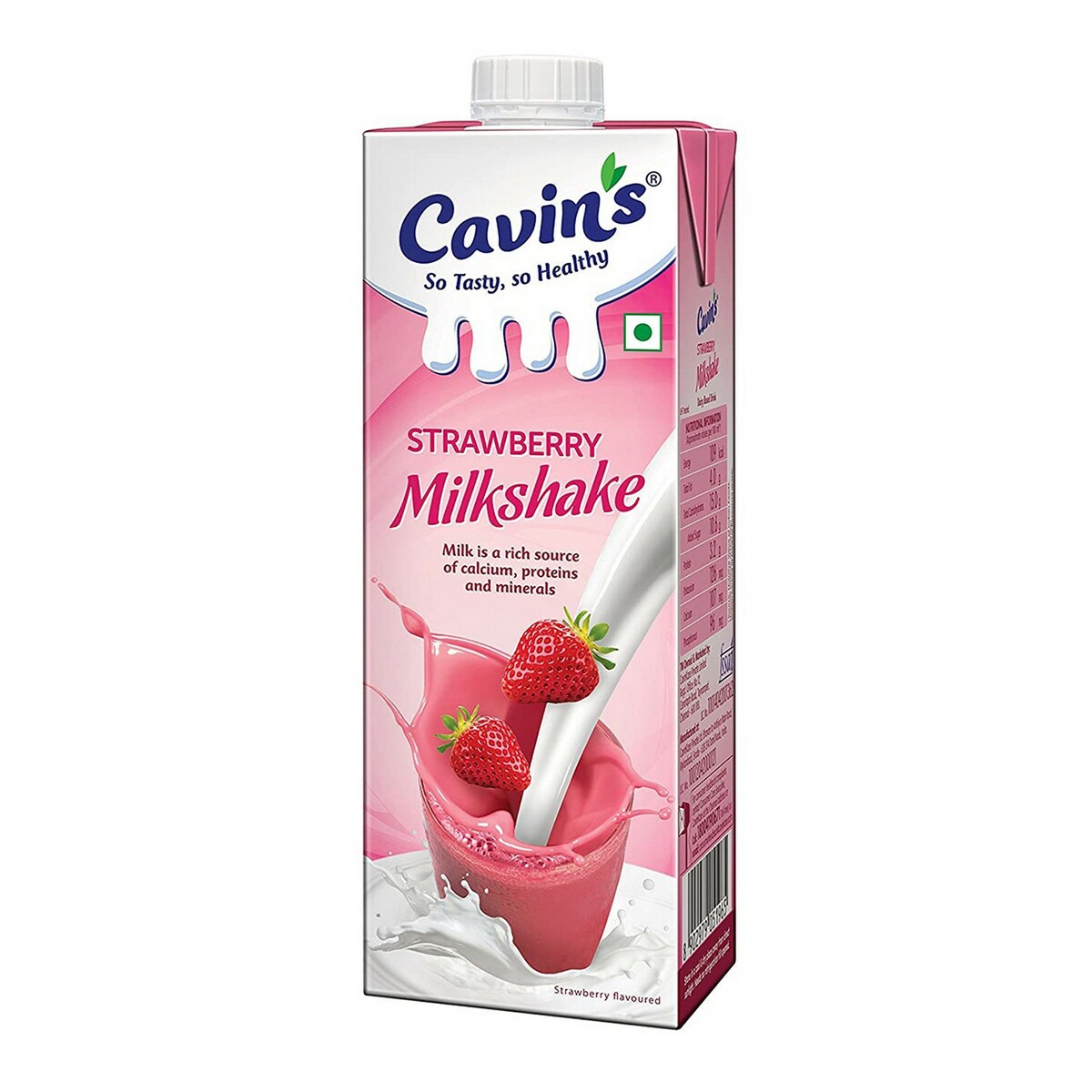 Cavins Milkshake Strawberry 1Litre
