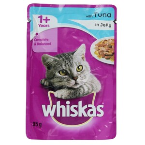 Whiskas Pet Food Tuna in Jelly 85g