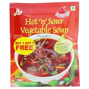 Bambino Hot 'n' Sour Vegetable Soup Powder 40g Buy 1 Get 1 Free
