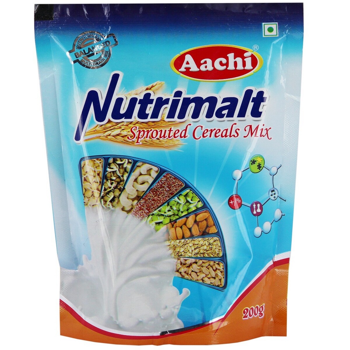 Aachi Nutrimalt Sprouted Cereals Mix 200g