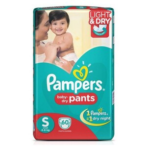 Pampers Pants Small Super Jumbo 60's