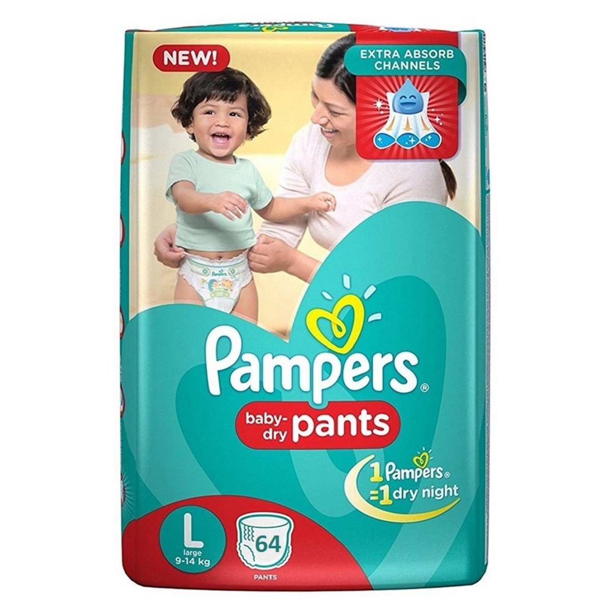 Pampers Diaper Pants Large 64 Units