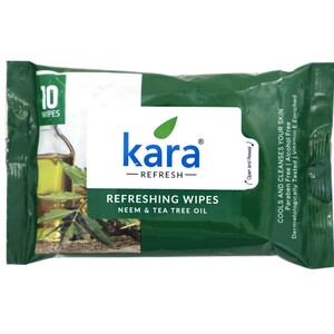 Kara Refreshing Wipes Neem & Tea Tree Oil 10's