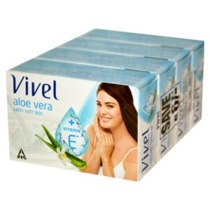 Vivel Soap Aloe Vera 150g 4s