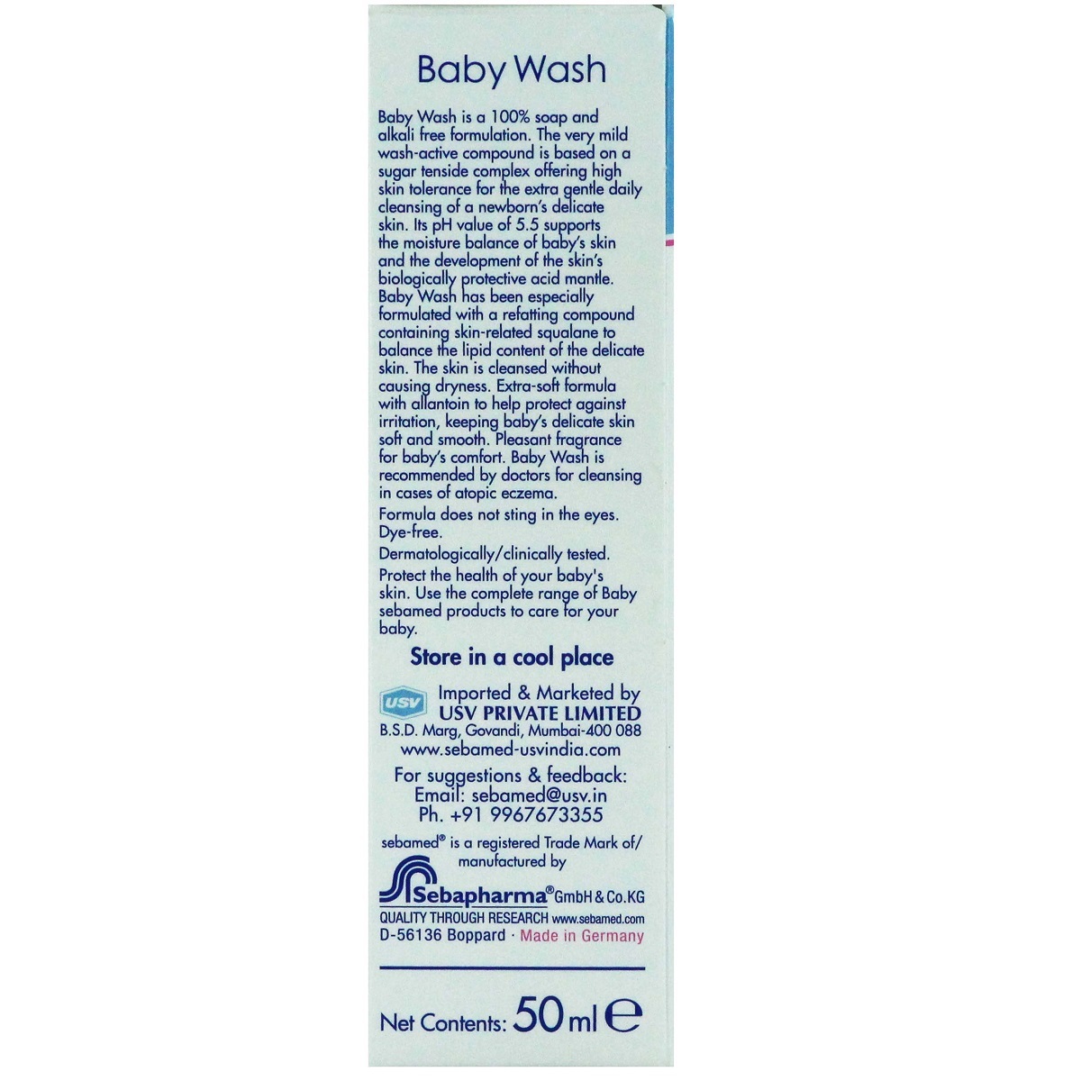 Sebamed Baby Wash Extra Soft 50ml