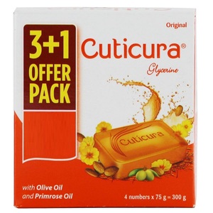 Cuticura Soap Glycerine Original 75g 3+1 Free